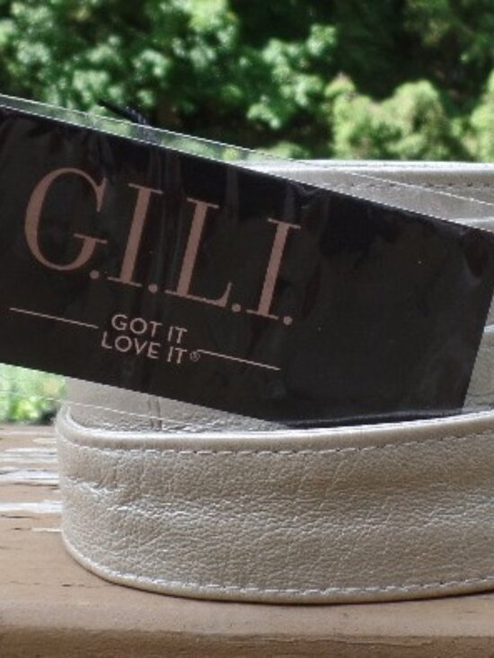 G.I.L.I. Obi Wrap Leather Embossed Metallic Reversible Belt Size XL/1X NWT main image 14